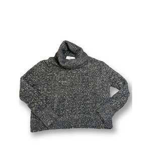 Zara Crop Knit Turtle Neck Sweater Size‎ L